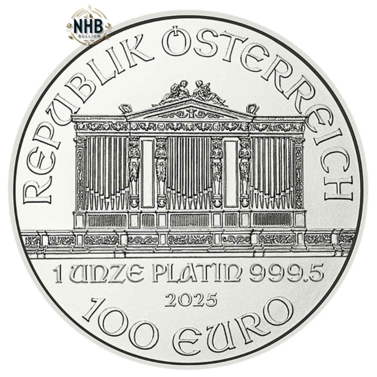 1 oz Austrian Philharmonic Platinum Coin (2025)