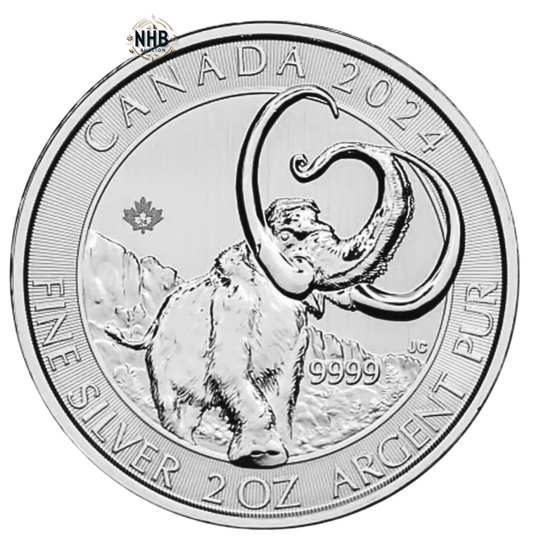 2 oz  Woolly Mammoth Silver Coin (2024)