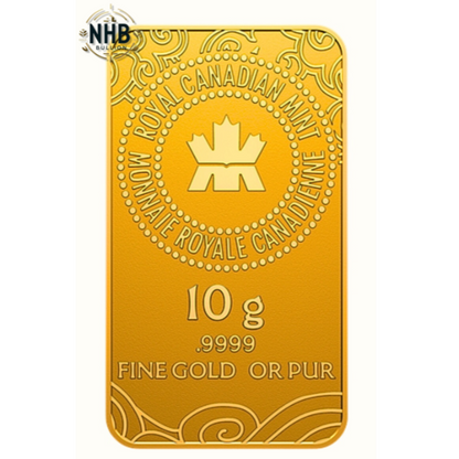 10 Gram 2025 Lunar Year of The Snake RCM Gold Bar