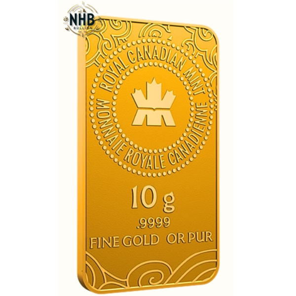 10 Gram 2025 Lunar Year of The Snake RCM Gold Bar