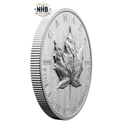 5 oz Ultra High Relief Maple Leaf Silver Coin (2024)