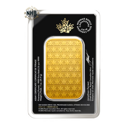 1 oz Royal Canadian Mint Gold Bar