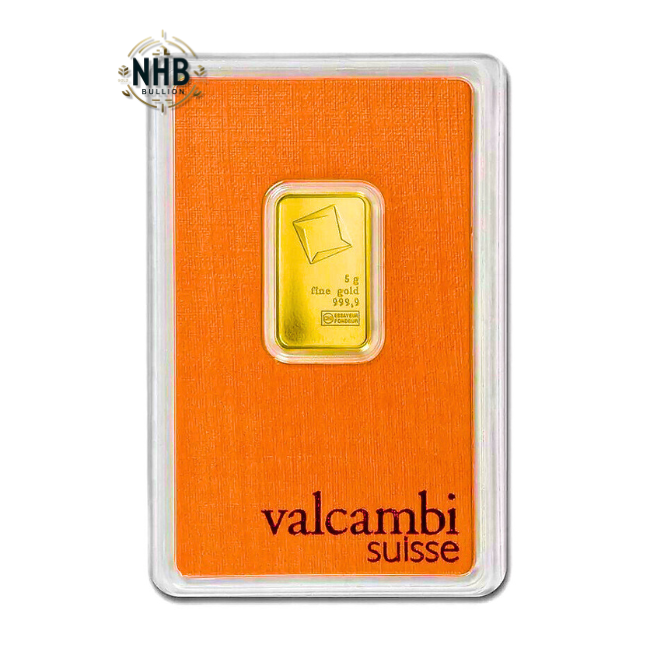 5 gram Valcambi Gold Bar