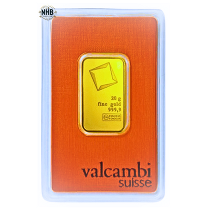 20 gram Valcambi Gold Bar