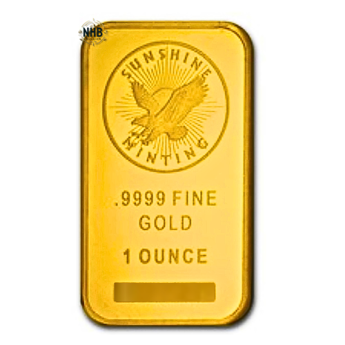 1oz Sunshine Gold Bar