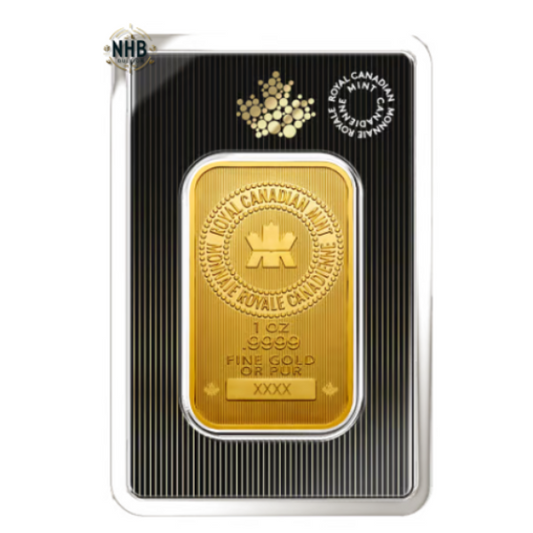 1oz Royal Canadian Mint Gold Bar