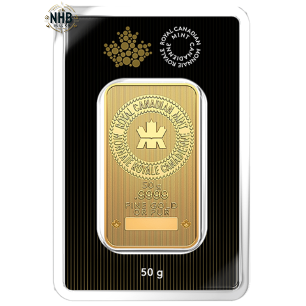 50 Gram Royal Canadian Mint Gold Bar