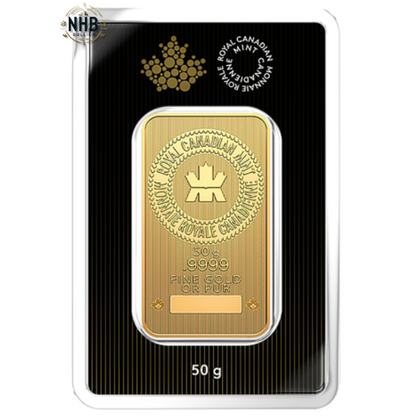 50 Gram Royal Canadian Mint Gold Bar