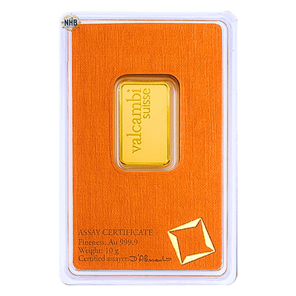 10 gram Valcambi Gold Bar