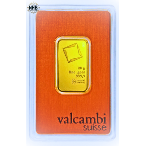 20 gram Valcambi Gold Bar