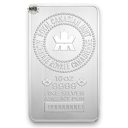 10 oz Royal Canadian Mint Silver Bar