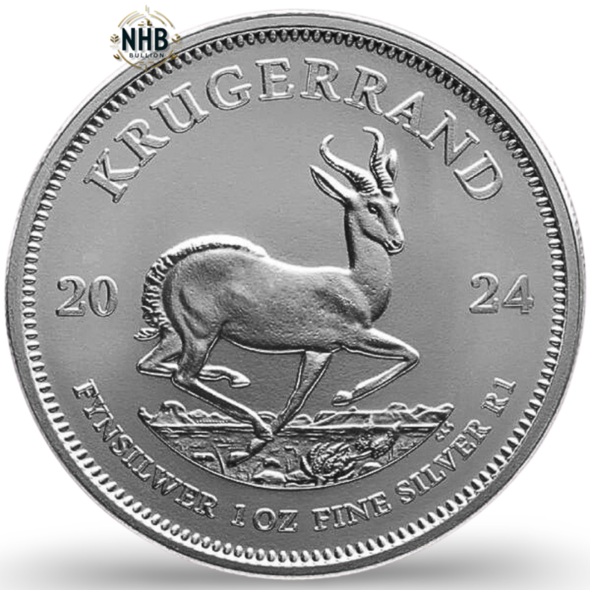 1oz South African Krugerrand Silver Coin (2024)