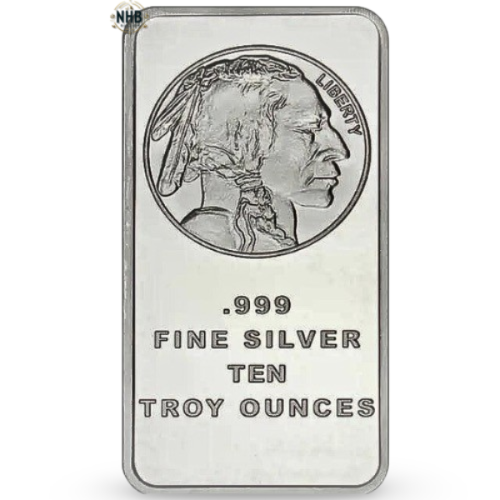 10 oz SilverTowne Buffalo Silver Bar