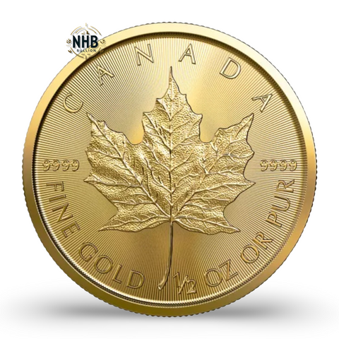 1/2oz Canadian Maple Leaf Gold Coin (Random Year)